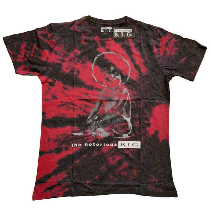 Biggie Smalls Baby Biggie Wash Red Large T-Shirt