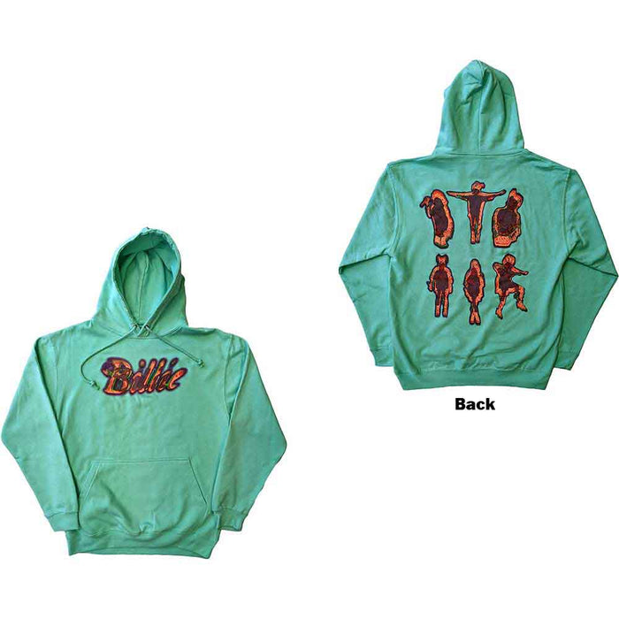 Billie Eilish Silhouettes Green Medium Hoodie