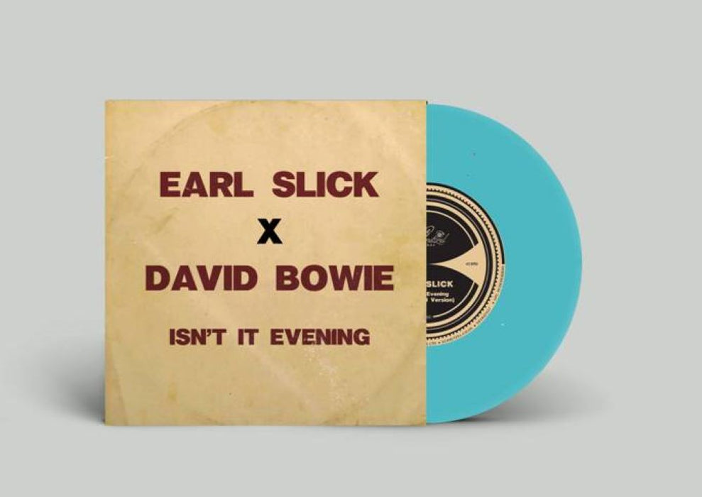 Earl Slick X David Bowie Isn't It Evening 7" Vinyl Single Turquoise Colour 2024