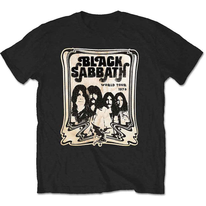 Black Sabbath World Tour 1978 Black Medium T-Shirt