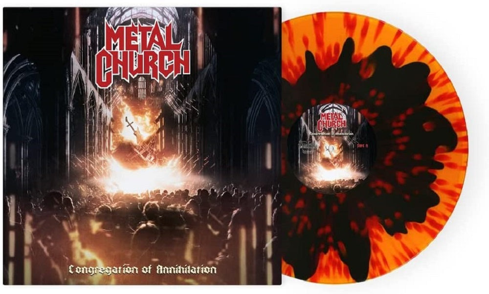 Metal Church Congregation of Annihilation Vinyl LP Orange and Black Splatter 2023