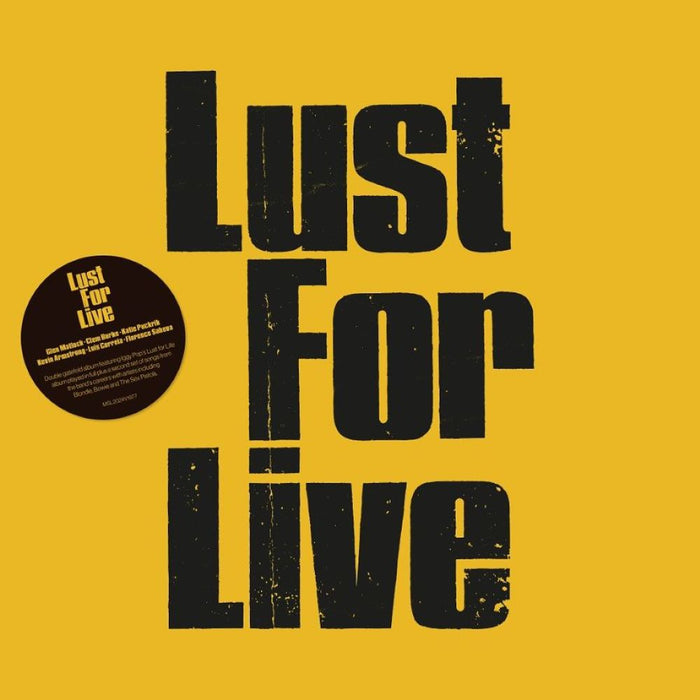 Lust For Life Band Lust For Live Vinyl LP White & Yellow Colour 2024