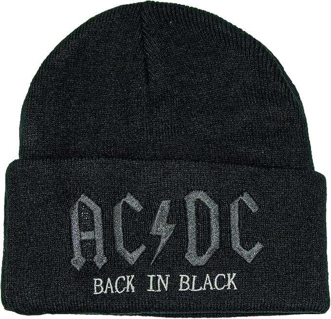 AC/DC Back In Black Amplified Beanie Hat