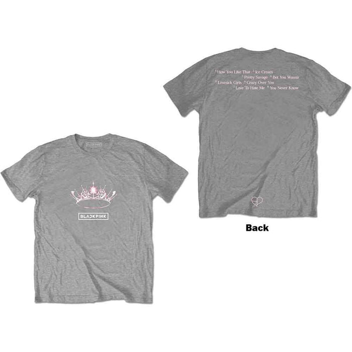 BLACKPINK The Album Crown Grey XX-Large T-Shirt