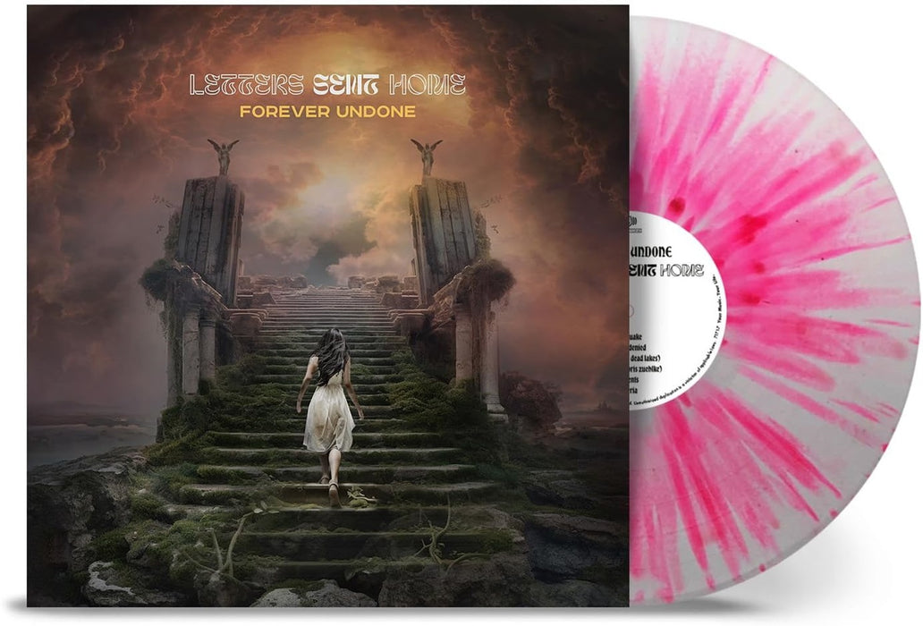 Letters Sent Home Forever Undone Vinyl LP White with Pink Splatter Colour 2024