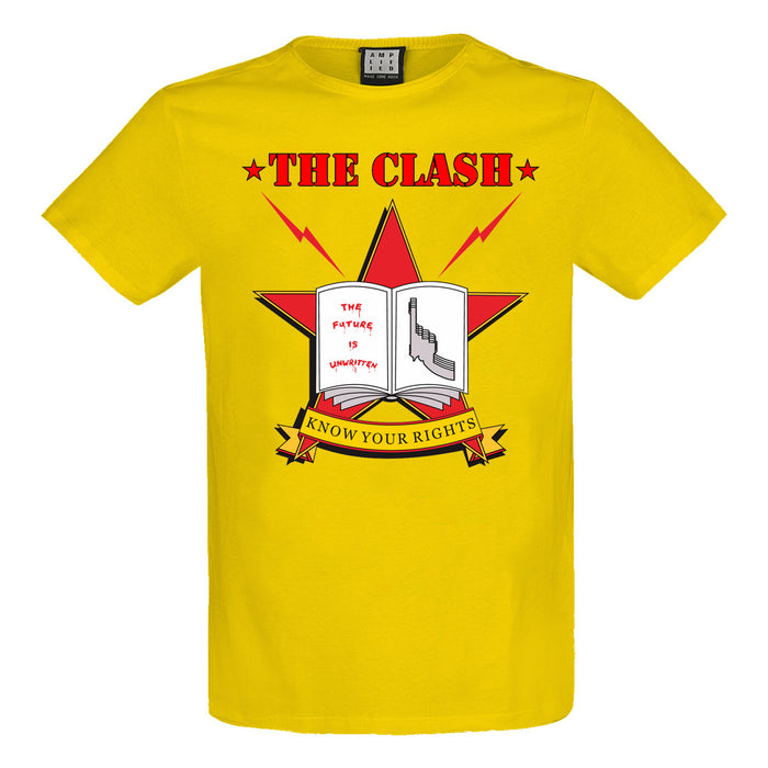 The Clash Know Your Rights Amplified Yellow XL Unisex T-Shirt