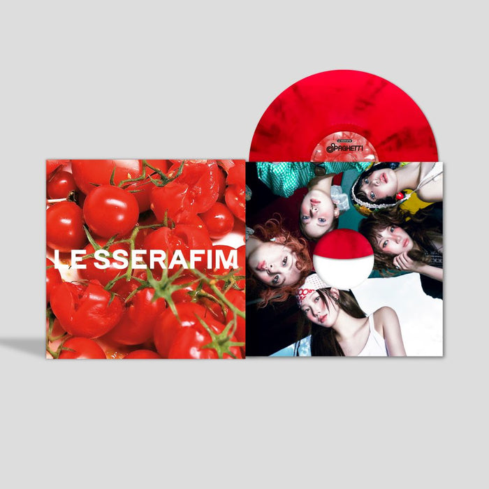 LE SSERAFIM  1st Single Album ‘SPAGHETTI’ Vinyl LP Tomato Red Colour 2026