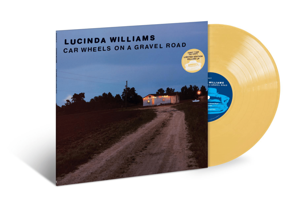 Lucinda Williams Car Wheels On A Gravel Road Vinyl LP Indies Yellow Colour 2023