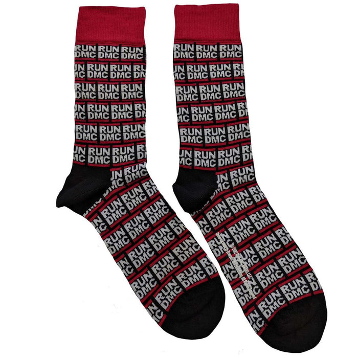 Run Dmc Unisex Ankle Socks: All Over Logo (Uk Size 7 - 11)