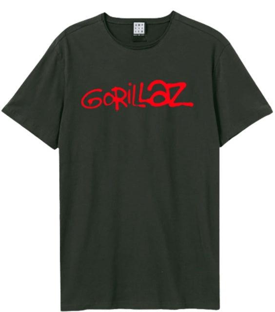 Gorillaz Logo Charcoal Grey X-Large T-Shirt