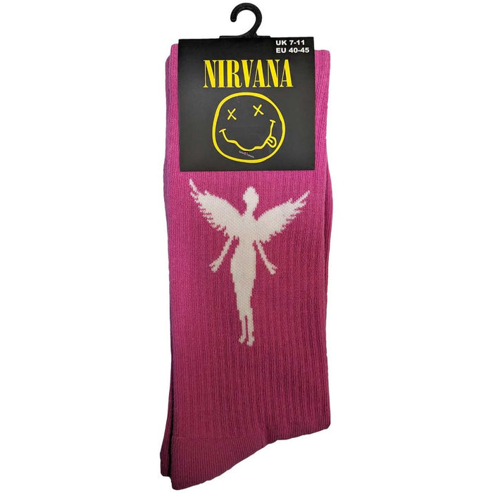 Nirvana Unisex Ankle Socks: In Utero White Angel (Uk Size 7 - 11)