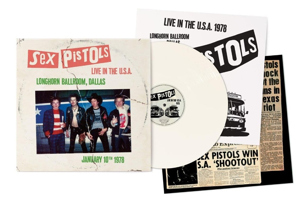 Sex Pistols Live In The U.S.A 1978 Dallas Vinyl LP White Colour  Due Out 28/03/25