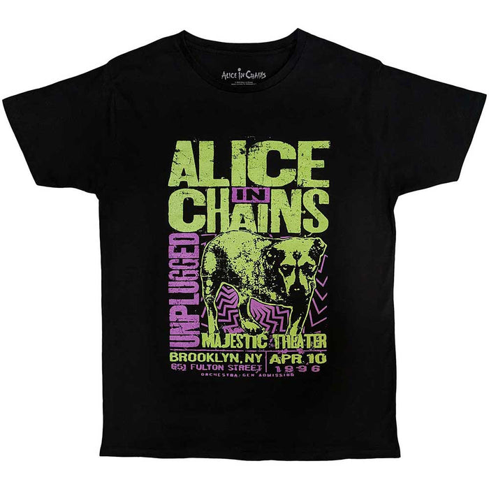 Alice In Chains Unplugged Dog Black Small T-Shirt