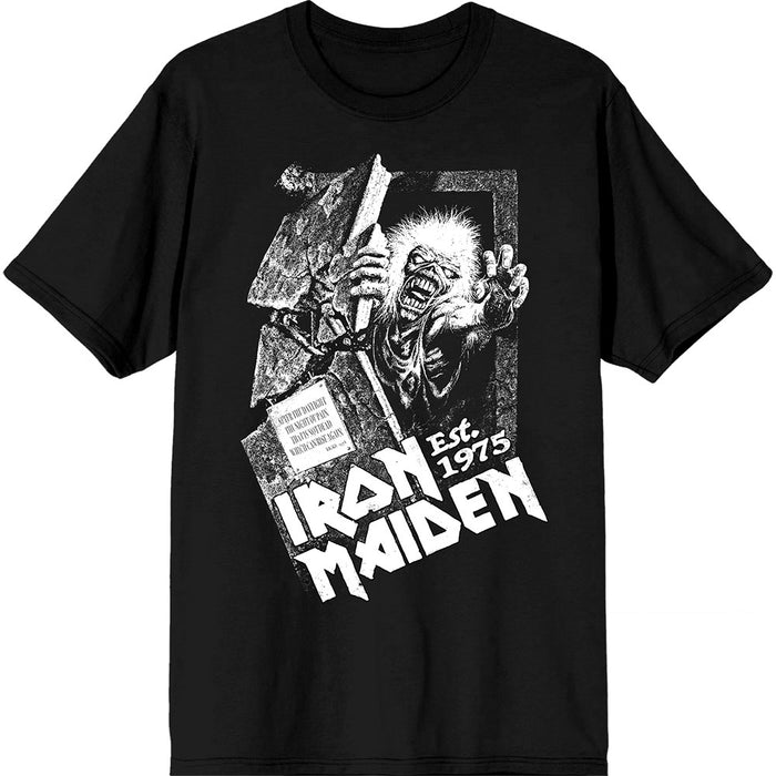 Iron Maiden Est. 1975 No Prayer Grave Black Large T-Shirt