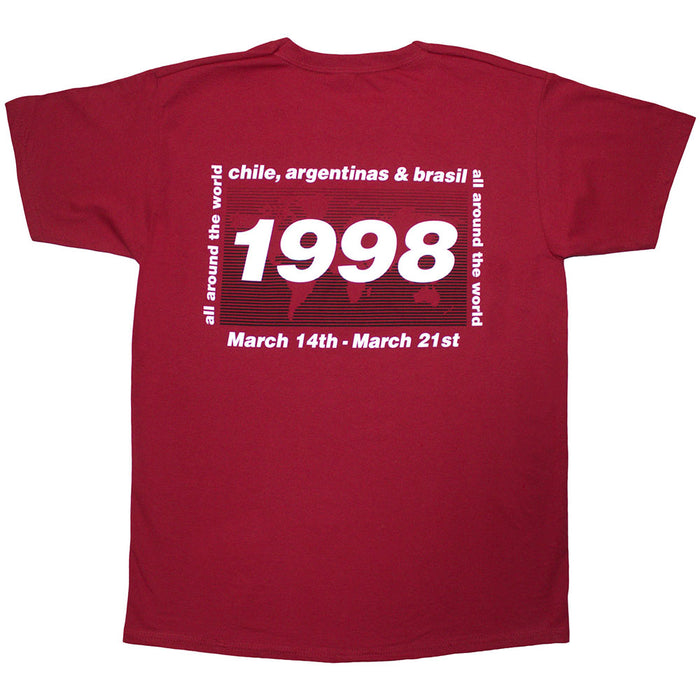 Oasis 1998 World Tour South America Red X-Large T-Shirt