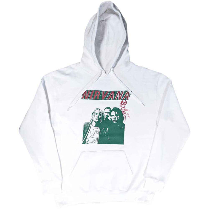 Nirvana Flipper White Large Hoodie