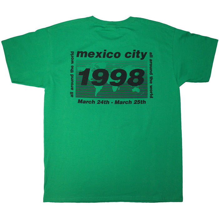 Oasis 1998 World Tour Mexico City Green XX-Large T-Shirt