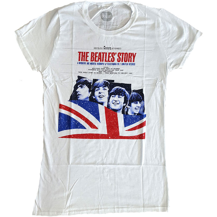 The Beatles Story White Ladies Small T-Shirt