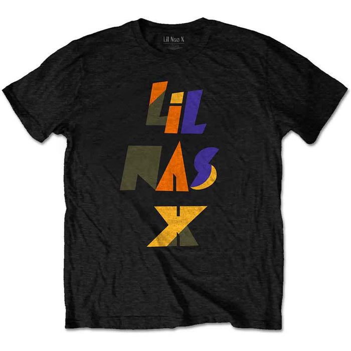 Lil Nas X Scrap Letters Black XX-Large T-Shirt