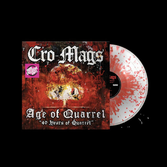 Cro-Mags Age of Quarrel: 40 Years of Quarrel Crystal Red Splatter Colour Due Out 13/11/26