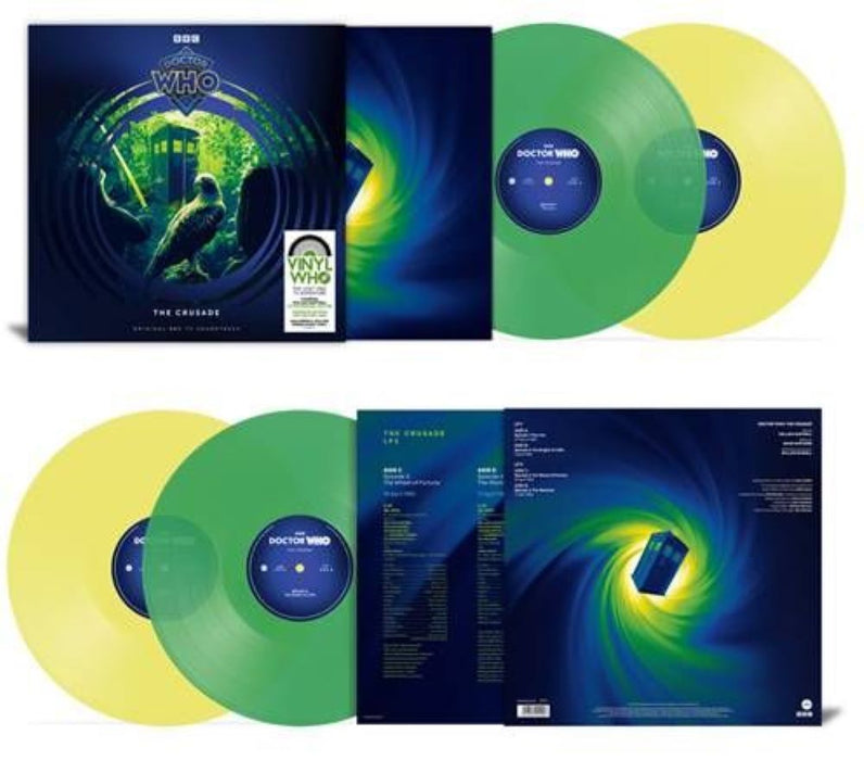 Doctor Who The Crusade Vinyl LP Green & Yellow Translucent Colour 2024