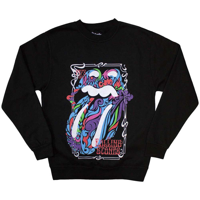 The Rolling Stones Colour Swirls Oversized Medium Sweatshirt