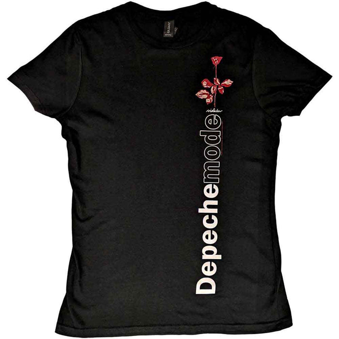 Depeche Mode Violator Side Rose Black Large Ladies T-Shirt