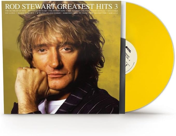 Rod Stewart Greatest Hits Vol. 3 Vinyl LP Rocktober 2026 Yellow Colour Due Out 30/10/26