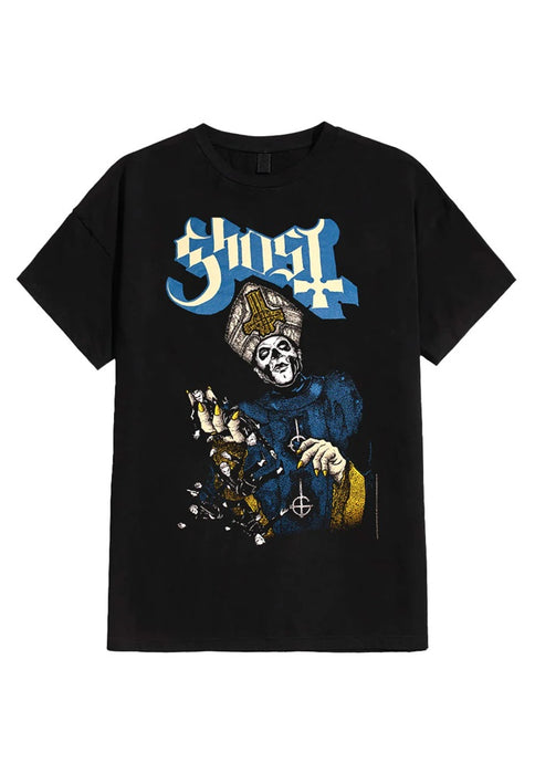 Ghost Papa of the World Black Large T-Shirt