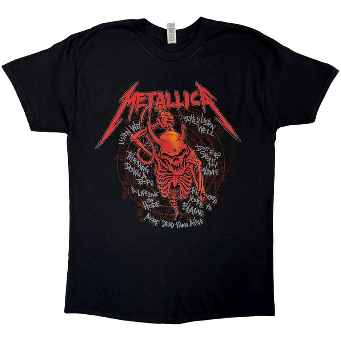 Metallica Skull Screaming 72 Seasons Guitar Black Medium T-Shirt