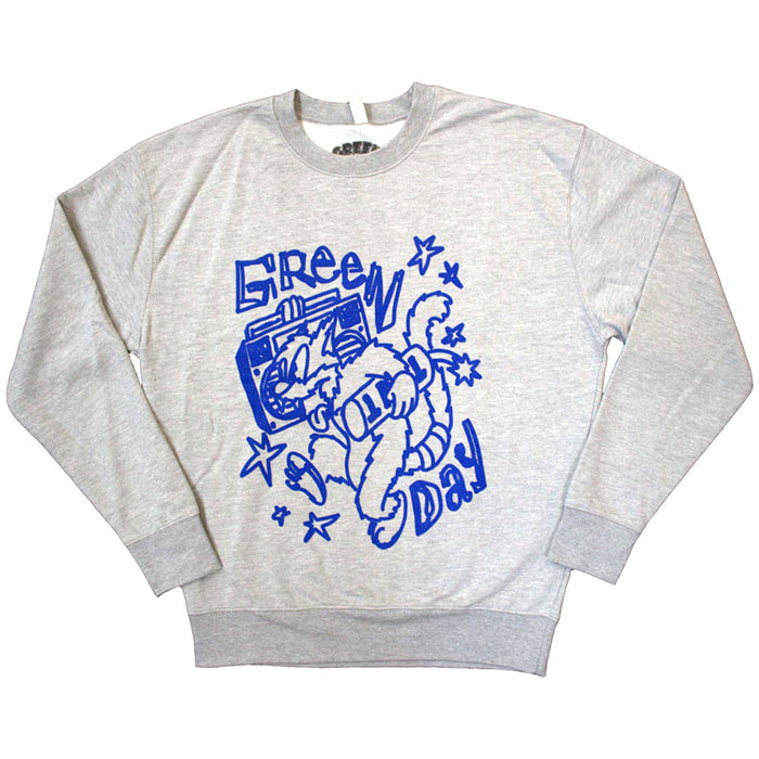 Green Day Cat Blaster Medium Sweatshirt