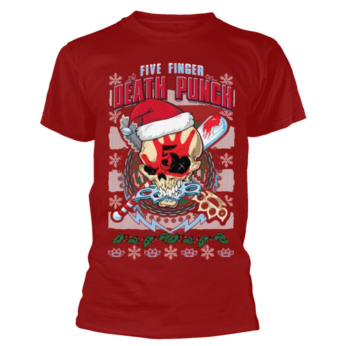 Five Finger Death Punch Zombie Kill Christmas Red XX-Large T-Shirt