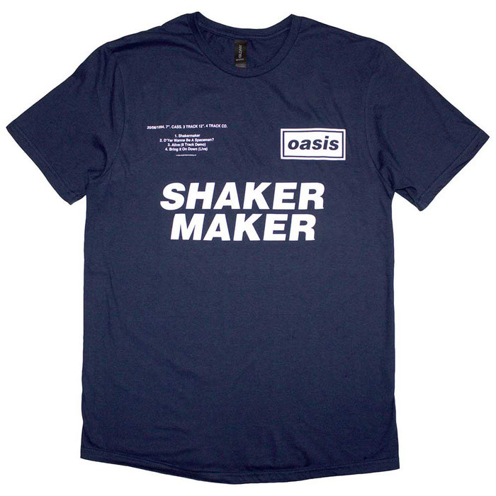 Oasis Shakermaker Track Listing Navy Blue Medium T-Shirt