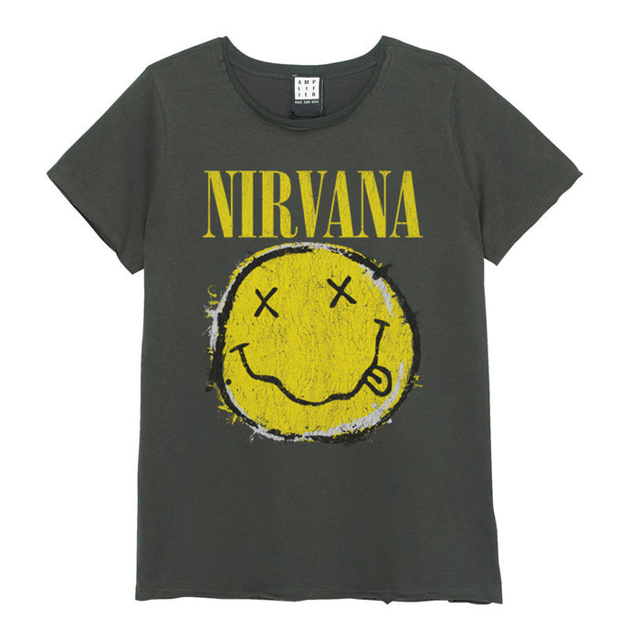 Nirvana Worn Out Amplified Charcoal Large Unisex T-Shirt
