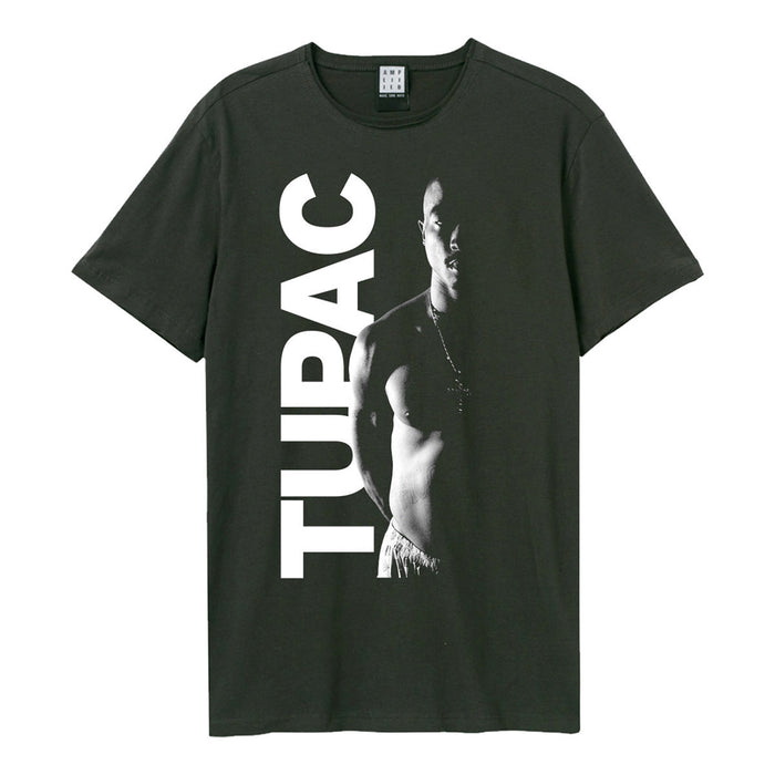 Tupak Shakur Tupac Amplified Vintage Charcoal Small Unisex T-Shirt