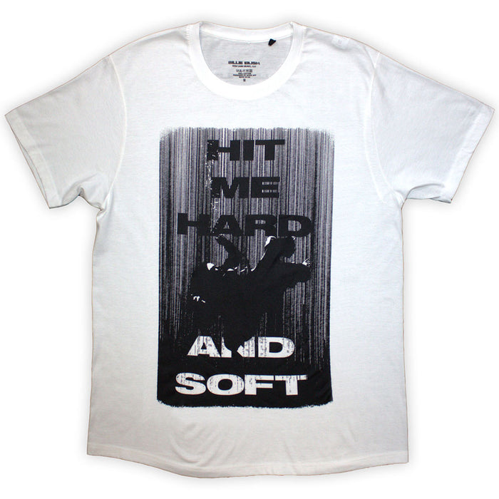 Billie Eilish Hit Me Hard And Soft Falling White Large T-Shirt