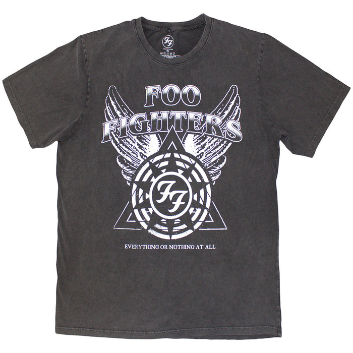Foo Fighters EONAA Logo Stone Wash Charcoal Grey Large T-Shirt