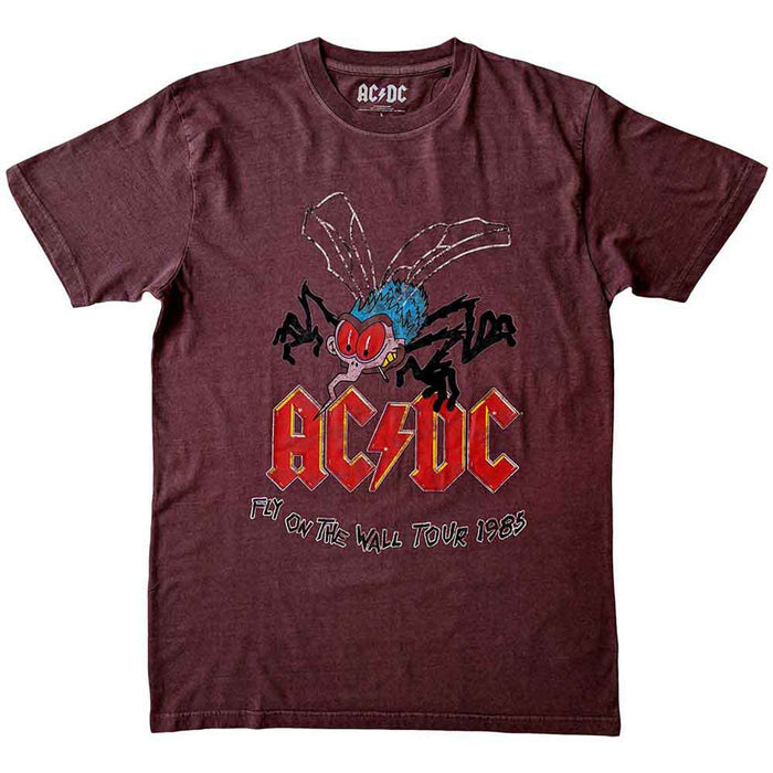AC/DC Fly On The Wall Tour Maroon Red Medium T-Shirt