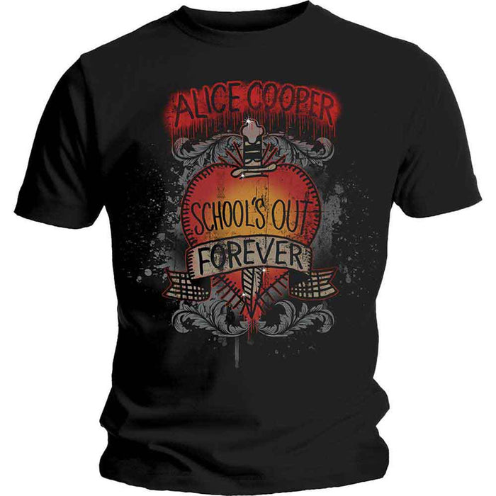 Alice Cooper Schools Out Dagger Black Small T-Shirt