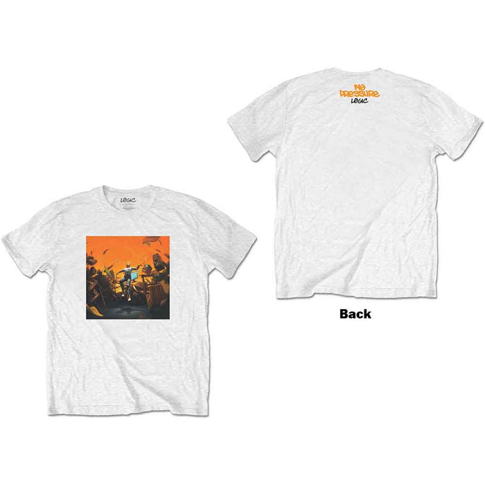 Logic No Pressure White X-Large T-Shirt