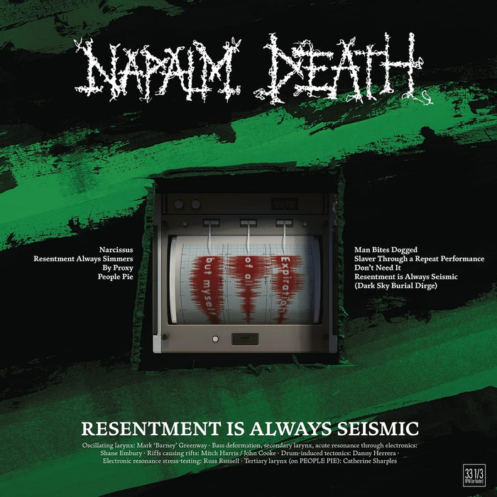 Napalm Death Resentment is Always Seismic Vinyl EP 2022