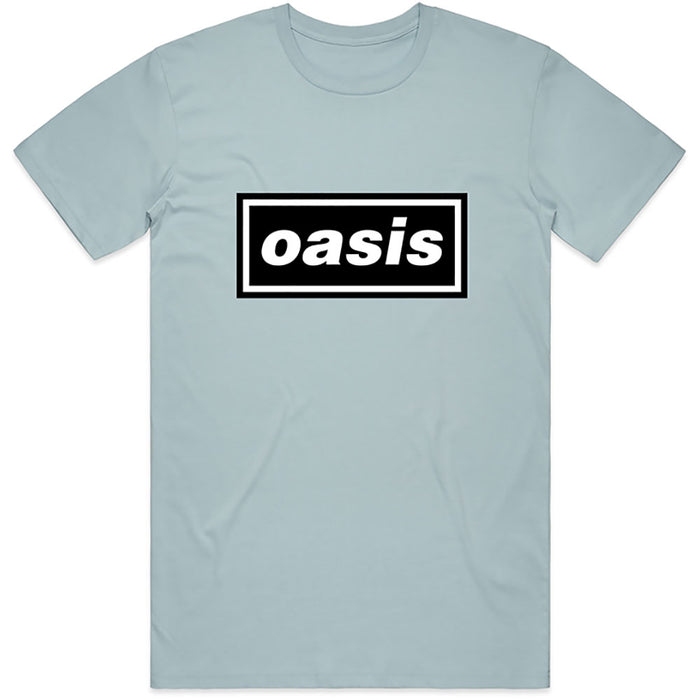 Oasis Decca Logo Light Blue Large Unisex T-Shirt