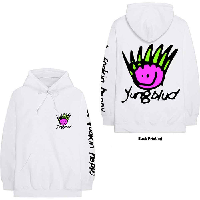 Yungblud Face White Small Hoodie