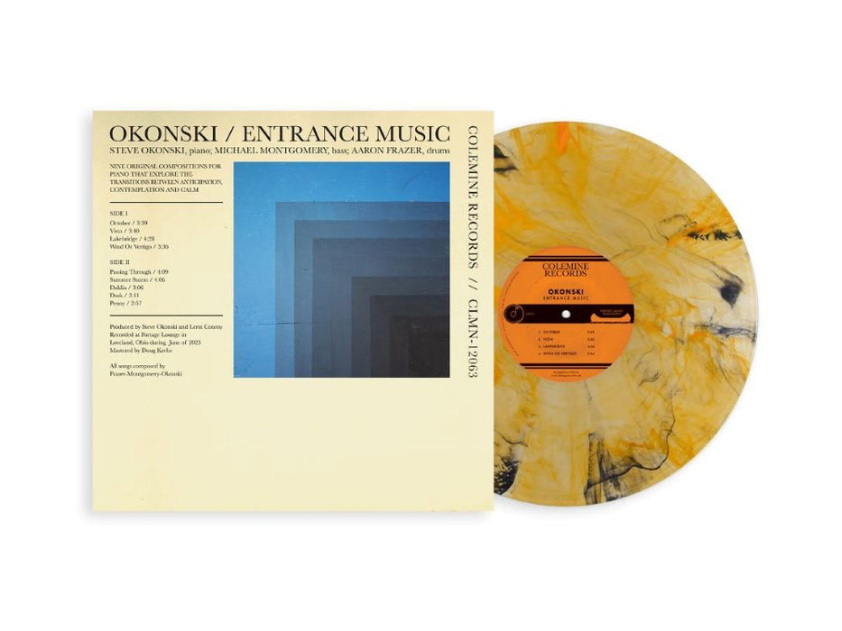 Okonski Entrance Music Vinyl LP Indies Orange/Black Swirl Colour Due Out 28/02/25