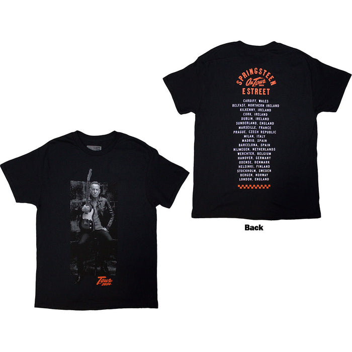 Bruce Springsteen Tour '24 Wheel Black Large T-Shirt
