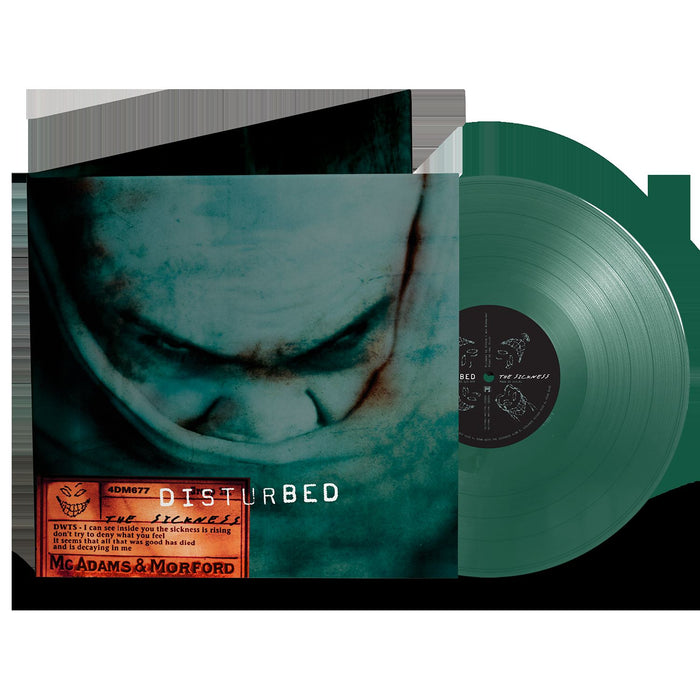 Disturbed The Sickness 25th Anniversary Edition Vinyl LP Green Colour Due Out 07/03/25