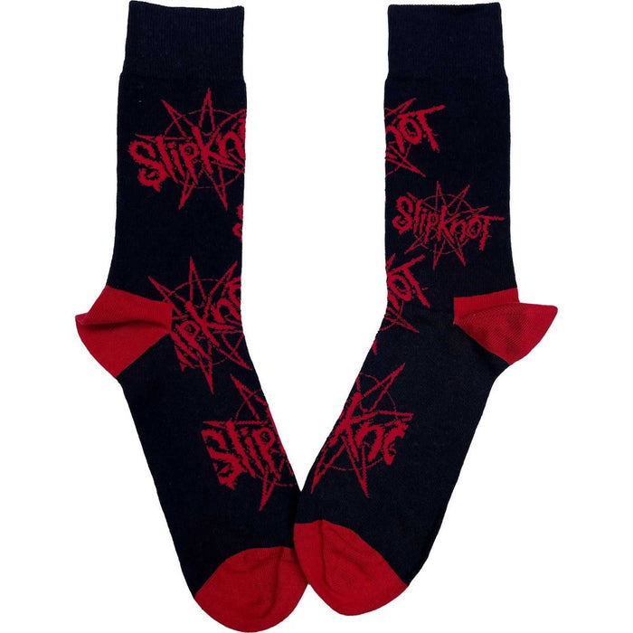 Slipknot Unisex Ankle Socks: Logo & Nonagram (Uk Size 7 - 11)
