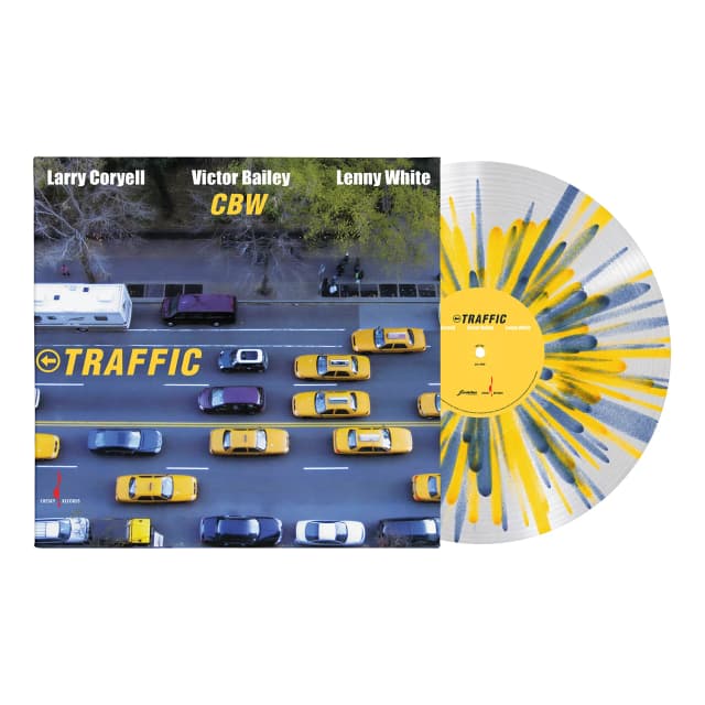 Larry Coryell, Victor Bailey & Lenny White Traffic Vinyl LP Transparent Blue & Yellow Splash Colour RSD Black Friday 2026 Due Out 27/11/26