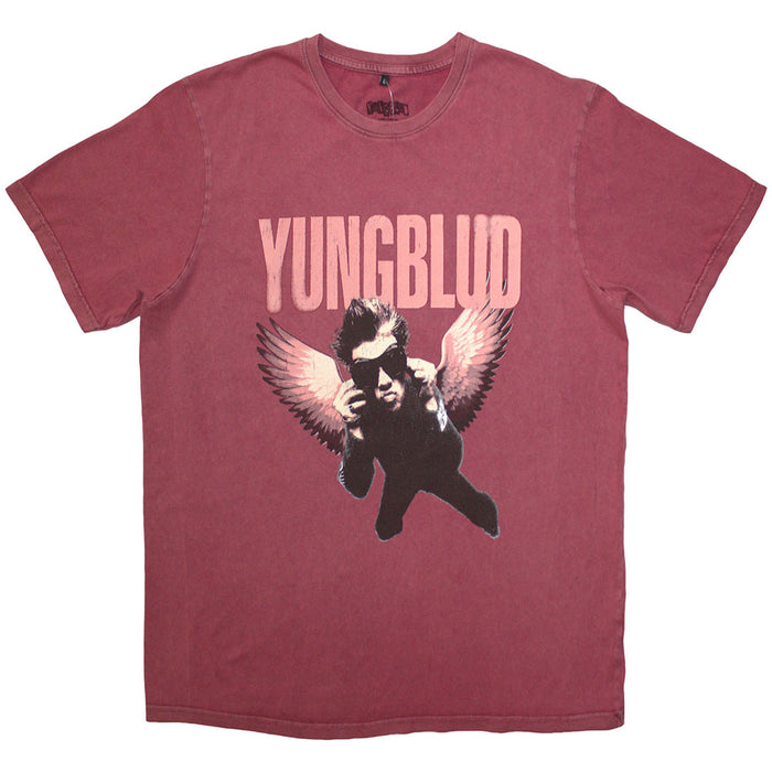 Yungblud Wings Stone Wash Red XX-Large T-Shirt