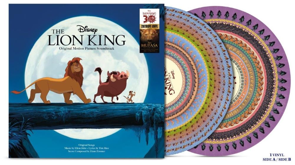 The Lion King Zoetrope Vinyl LP 30th Anniversary Soundtrack 2024